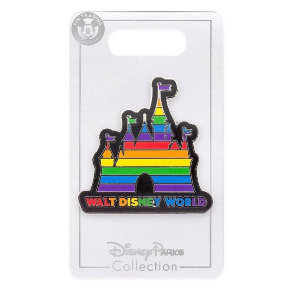 Walt Disney World Rainbow Fantasyland Castle Pin - Picture 1 of 5